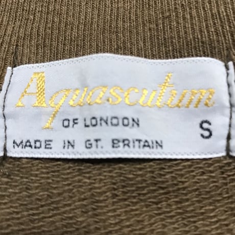 【USED】90'S AQUASCUTUM EMBLEM SWEATSHIRT