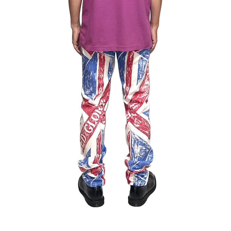 USED】80's ModZart LONDON UNION JACK COTTON TRO