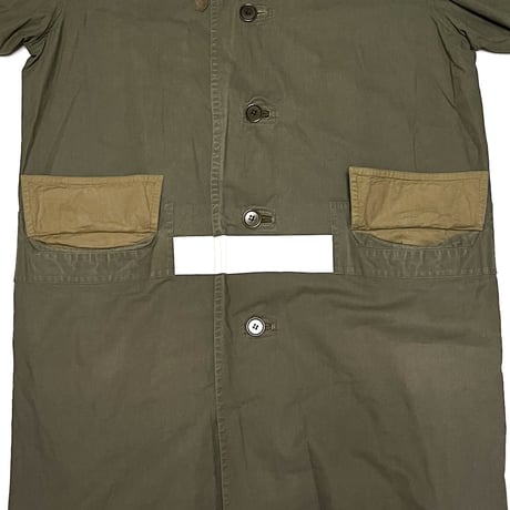 【USED】HELMUT LANG 1999 LINE PAINT FIELD COAT KHAKI