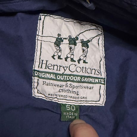 【USED】90's Henry Cotton’s Cotton-Nylon Field Jacket