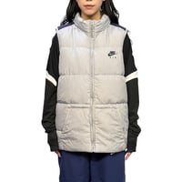 【USED】00's EURO NIKE AIR Silver Down & Feather Puffer Vest