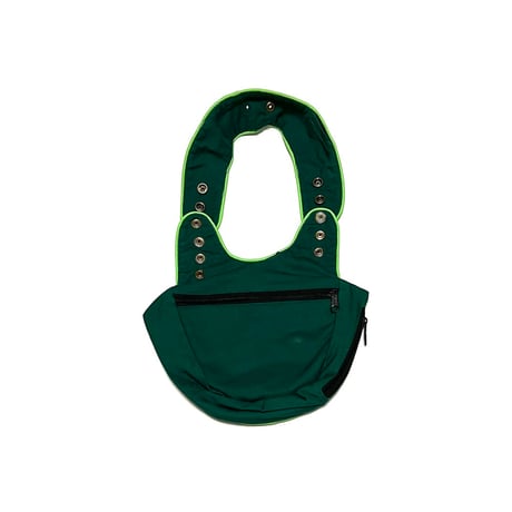【USED】80's-90's NEPAL RAVE BODY BAG with DRAGON EMBROIDERY