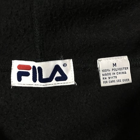 【USED】90'S  FILA FLEECE HOODIE