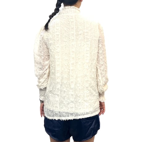 【USED】00's BIJOU BUTTON BLOUSE