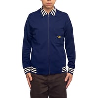 【USED】70's adidas Trefoil Pocket Navy Knit Track Jacket