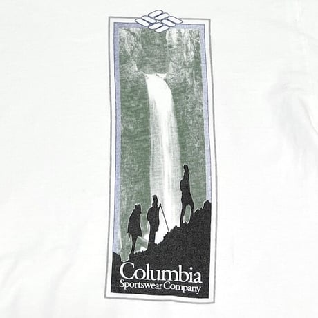 【USED】90'S OLD COLUMBIA WATERFALL CLIMBING T-SHIRT