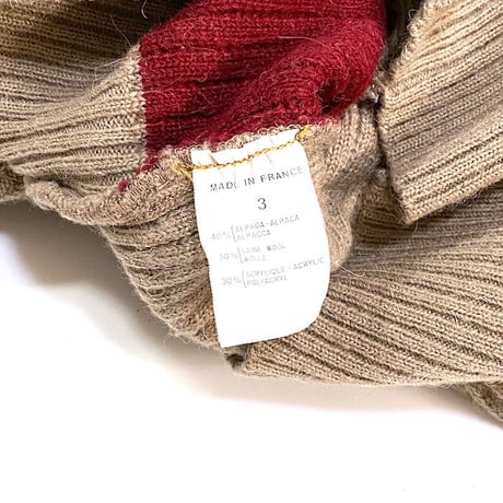 【USED】70'S GIVENCHY GEOMETRIC KNIT SWEATER