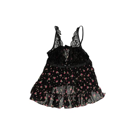 【USED】00's Victoria's Secret ROSE PATTERN  CAMISOLE