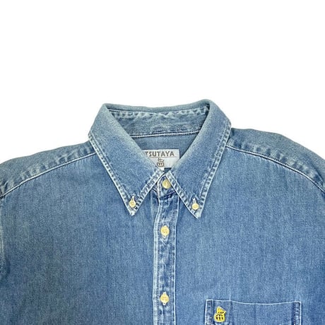 【USED】90'S TSUTAYA STAFF DENIM SHIRT