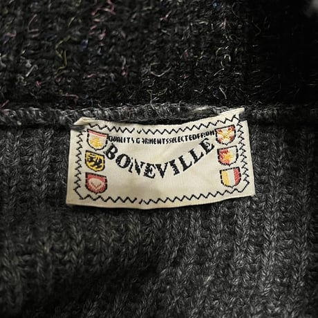 【USED】80's BONEVILLE HI-NECK KNIT SWEATER