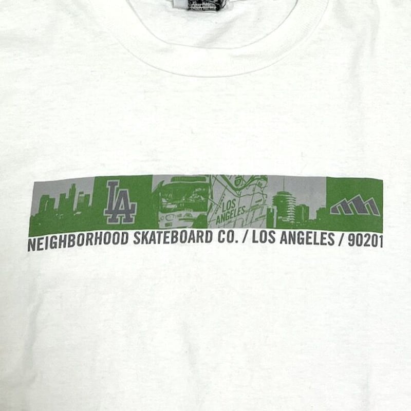 90sネイバーフッドスケート L USED】90'S NEIGHBORHOOD SKATEBOARD CO. LA T-SHI