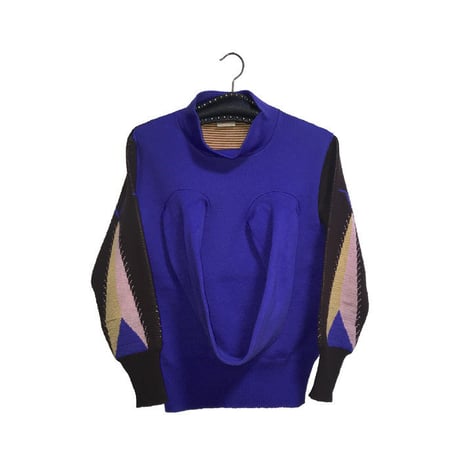 【USED】80'S  WORLDS END "SAVEGE" BOOB-TUBE SWEATER