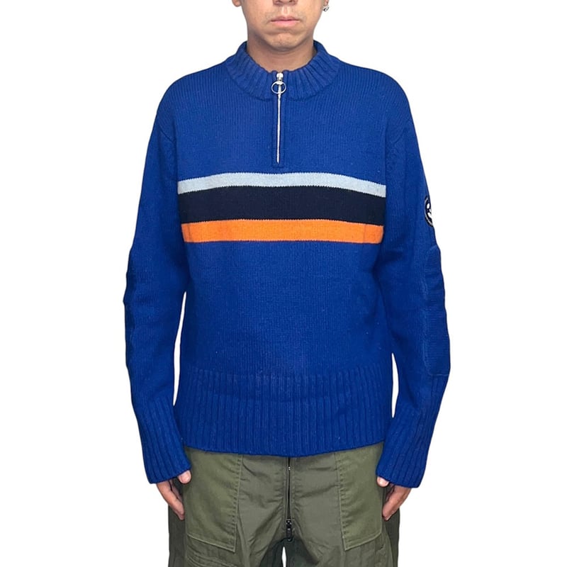 USED】00's adidas HALF ZIP SKI KNIT SWEATER | K