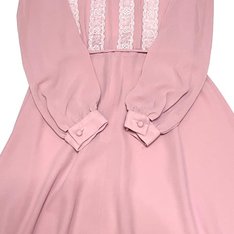 【USED】80's BULLOCKS WILSHIRE DRESS PINK