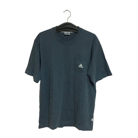 【USED】90'S ADIDAS 3-STRIPES LOGO POCKET T-SHIRT