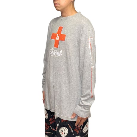 【USED】90'S-00's L2 virtual boarder L/S T-SHIRT