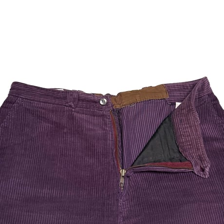 【USED】70's-80's (s.ym) French Deep Purple Corduroy Trousers