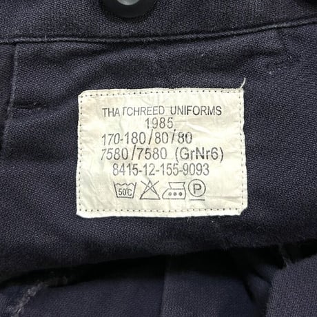 【USED】80'S THATCHREED UNIFORMS GERMAN MILITARY CARGO PANTS