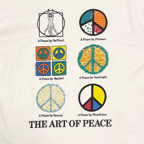 【USED】90's THE ART OF PEACE T-SHIRT