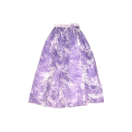 【USED】80'S PURPLE MARBLE LONG SKIRT