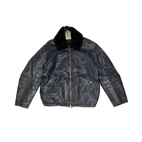 【USED】70's FRENCH AIR FORCE FLIGHT LEATHER JACKET