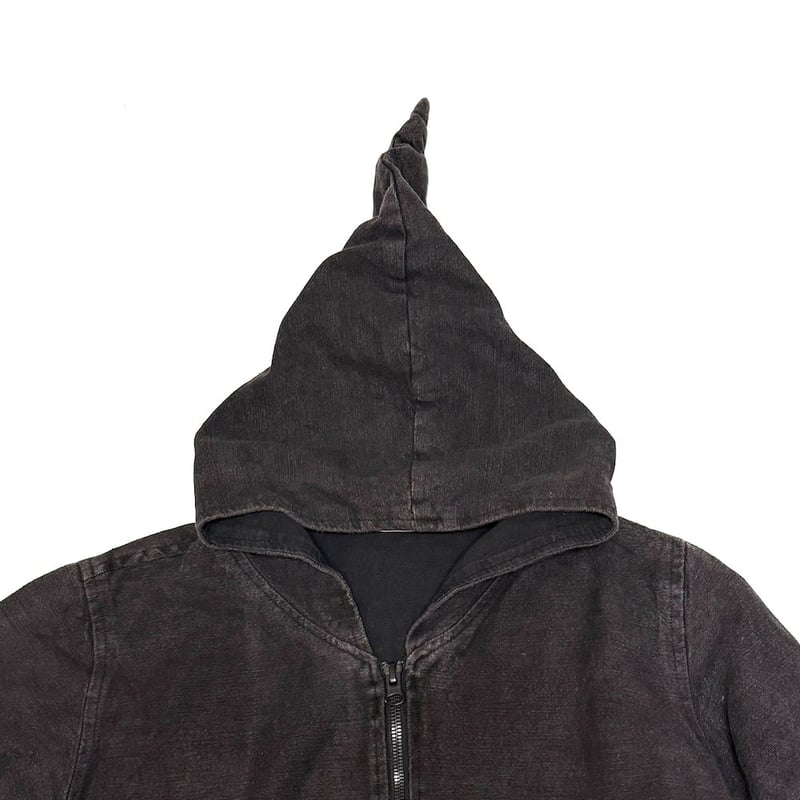 USED】00's GARMENT DYE DEVIL ZIP-UP JACKET MADE