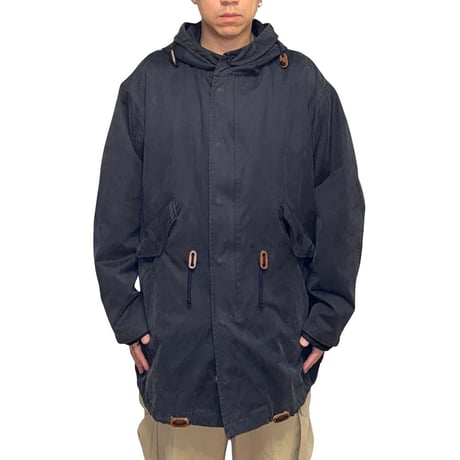 【USED】90's Giorgio Armani Reworked M-51 Style Mid-Length Coat Navy