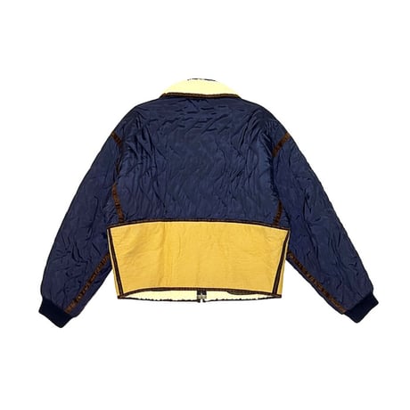 【USED】80's EMPORIO ARMANI SWITCHING QUILTED FLIGHT JACKET