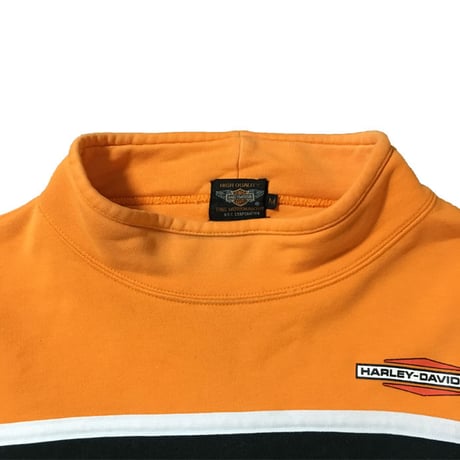 【USED】90'S HARLEY DAVIDSON HI-NECK SWEATSHIRT