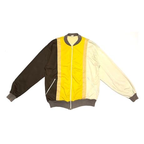 【USED】80's French Vintage “Butter & Mustard” Color Block Track Jacket
