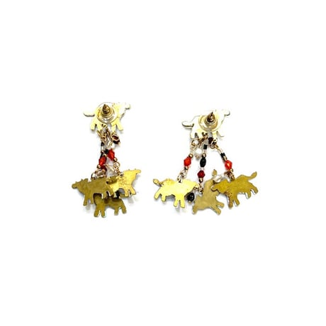 【BOOMBABA BOUTIQUE】Vintage lots of cow earrings