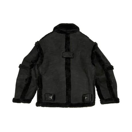 【USED】90'S GRIFFIN Laundry MOUTON BOMBER JACKET