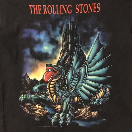 【USED】90'S ROLLING STONES "CARDIFF AND PEMBROKE CASTLES" TOUR T-SHIRT