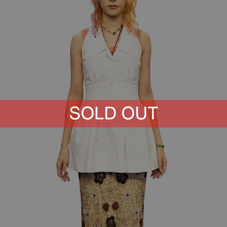 【USED】90’S KARL LAGERFELD SLEEVELESS MINI DRESS