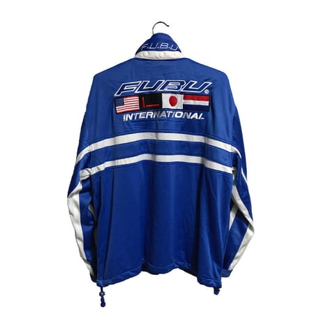 【USED】90'S FUBU HOODED TRACK JACKET