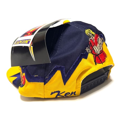 【DEAD STOCK】1996 VEGA × Street Fighter II “Ken”① Snapback Cap Made for Italy