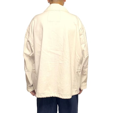 【USED】90's ENERGIE FIREMAN DESIGN COTTON JACKET IVORY