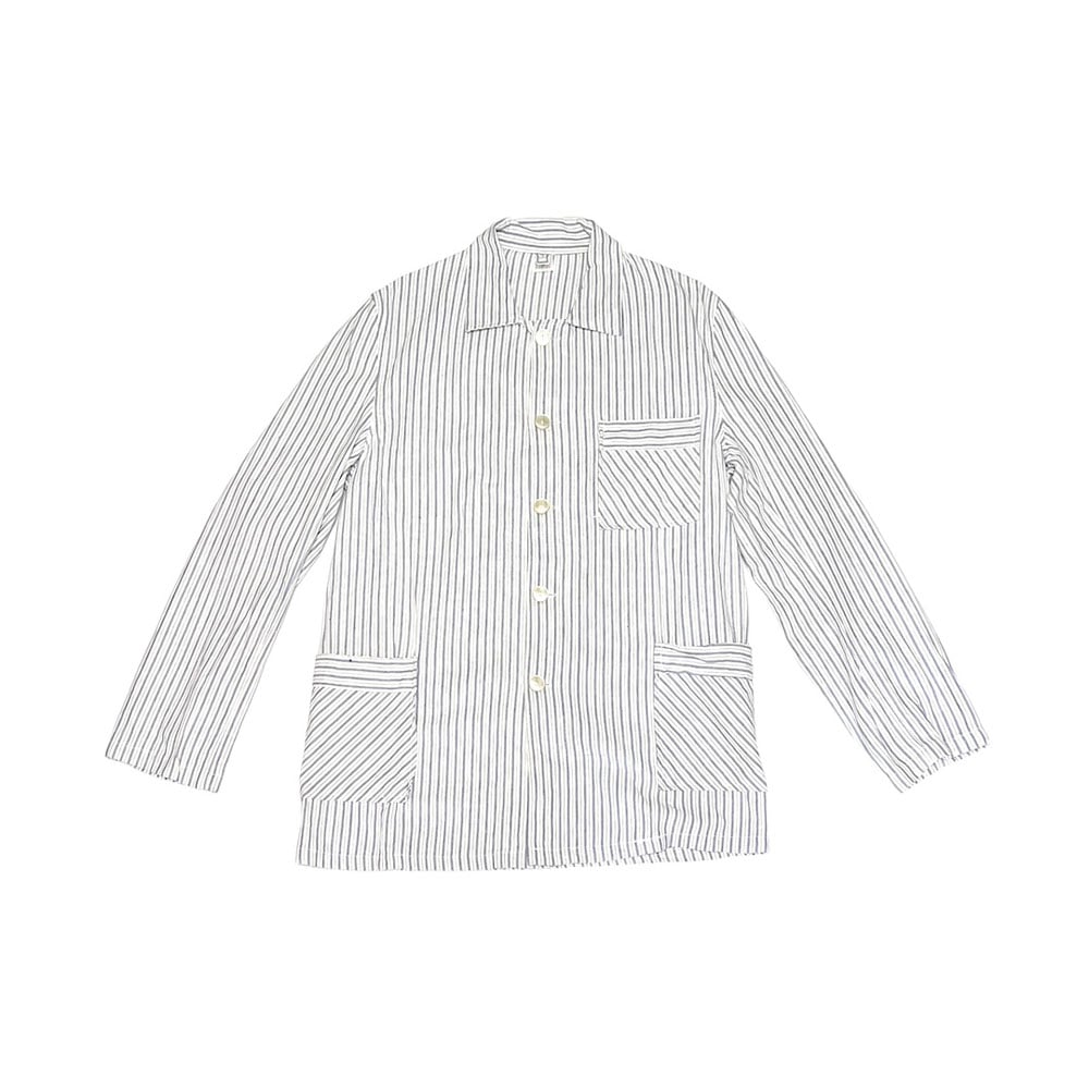 USED】70's CCCP STRIPE WORK SHIRT JACKET③ | KON USED】70's CCCP STRIPE WORK SHIRT JACKET③ | KON