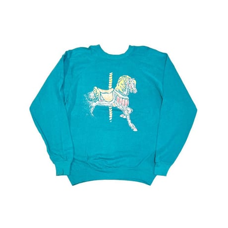 【USED】80'S MERRY-GO-ROUND HORSE SWEATSHIRT
