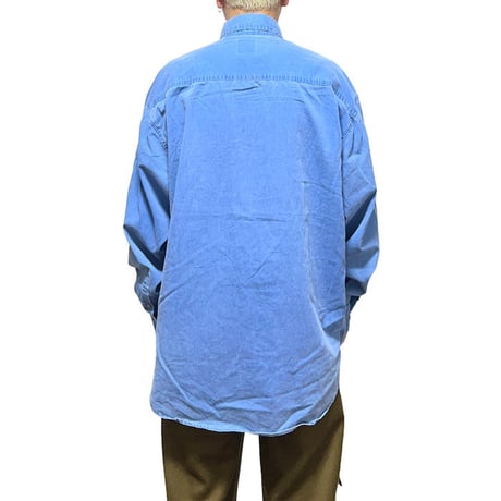 【USED】90'S OLD GAP B.D.SHIRT BLUE
