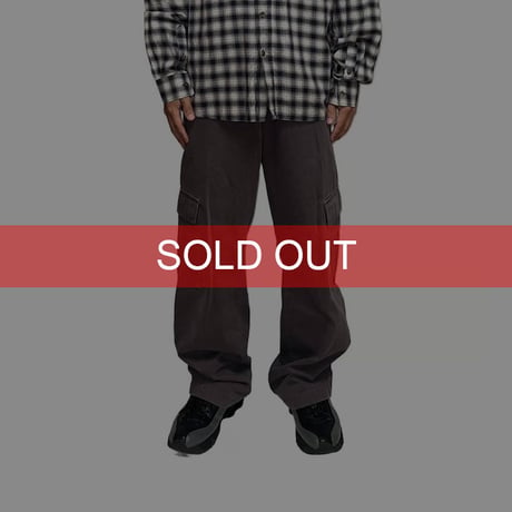 【USED】90's-00's Timberland COTTON CARGO PANTS GRAY BROWN