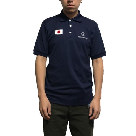 【USED】MERCEDES-BENZ POLO SHIRT WITH JAPAN PATCH