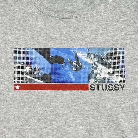 【USED】90'S STUSSY ASTRONAUT T-SHIRT