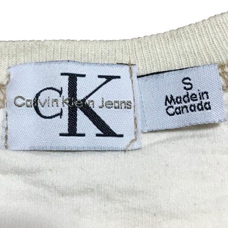 【USED】90'S CK CALVIN KLEIN JEANS LOGO SWEATSHIRT