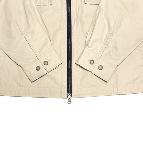 【USED】90's-00's NIKE Double Zip Minimal Utility Jacket Light Beige
