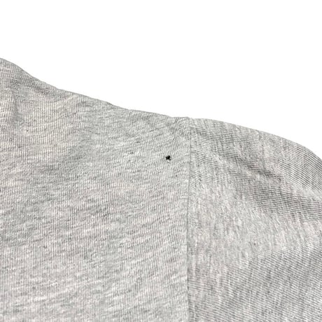 【USED】80'S OLD STUSSY NECK RIB DESIGN T-SHIRT GRAY