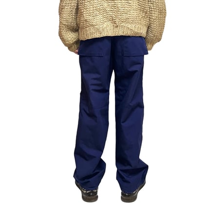 【USED】90's STUSSY 6-POCKET GIMMICK PANTS ROYAL NAVY