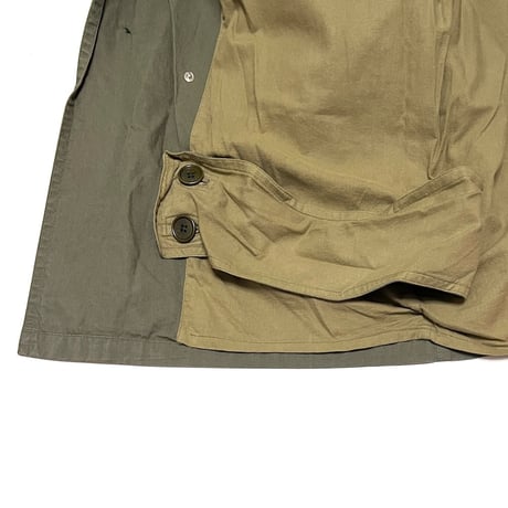 【USED】HELMUT LANG 1999 LINE PAINT FIELD COAT KHAKI