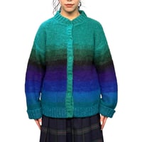 【USED】80's KANSAI Gradient Stripe Knit Cardigan