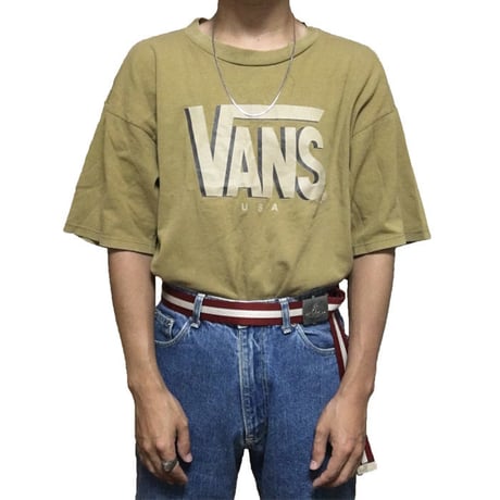 【USED】90'S VANS USA T-SHIRT